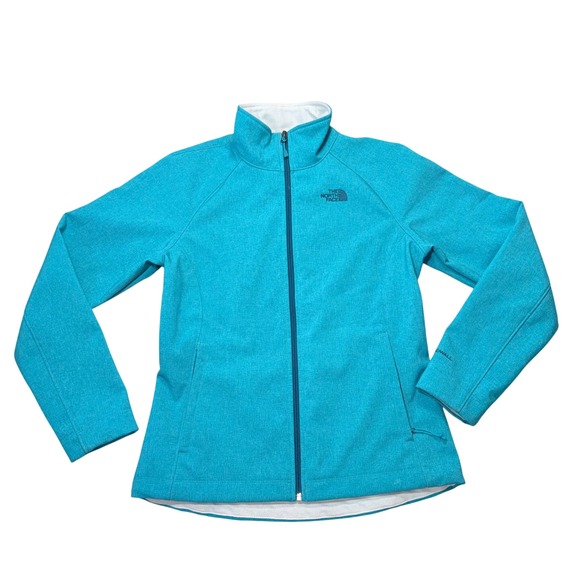 The North Face Jackets & Blazers - The North Face WindWall Softshell Jacket Womens Turquoise Blue Full Zip Fleece L
